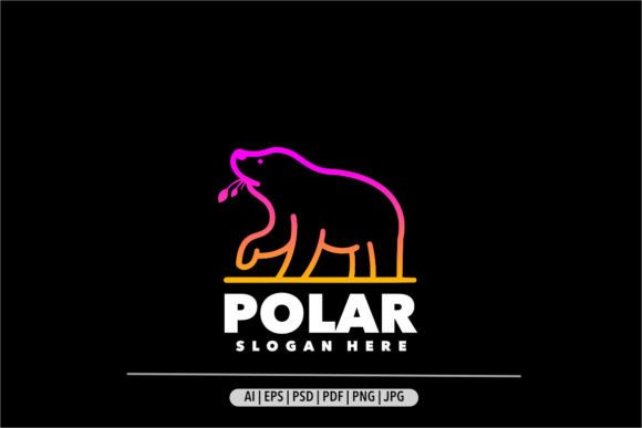 Download Polar Bear Line Art Symbol Logo - Line art Collection
