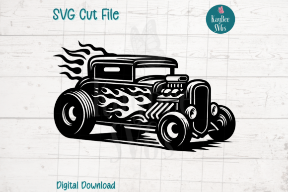 Download Hot Rod Car SVG Cut File - Svg Collection