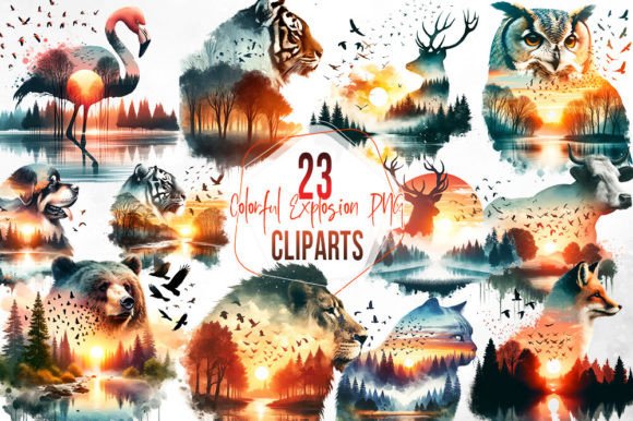 Download Wildlife &amp; Nature Scenes Animals Clipart - Wild Collection