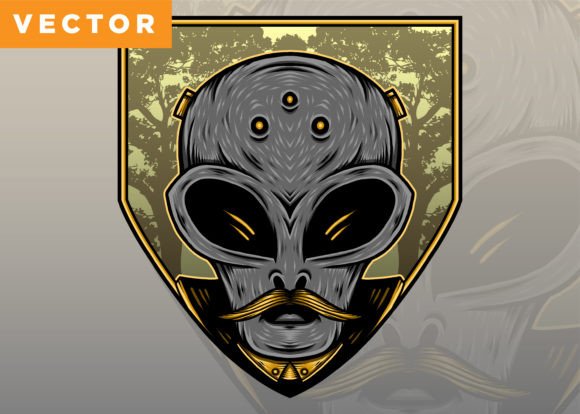 Download Old Alien Illustration - Alien illustration Collection
