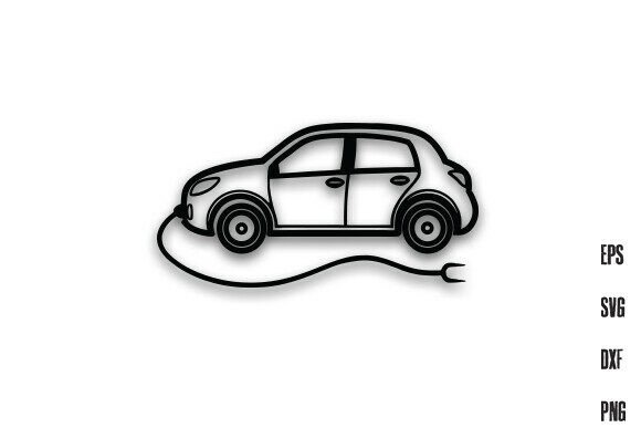 Download Electronic Car Line Art Silhouette PNG - Line art Collection