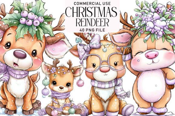 Download Funny Christmas Reindeer Clipart - Reindeer clipart Collection