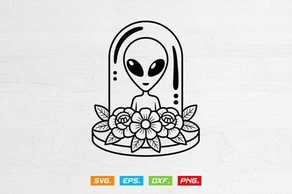 Download Alien Ship Svg, Floral UFO Svg,Alien Svg - Svg Collection