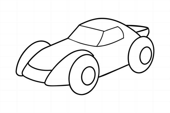 Download Race Car Line Art Illustration - Line art Collection