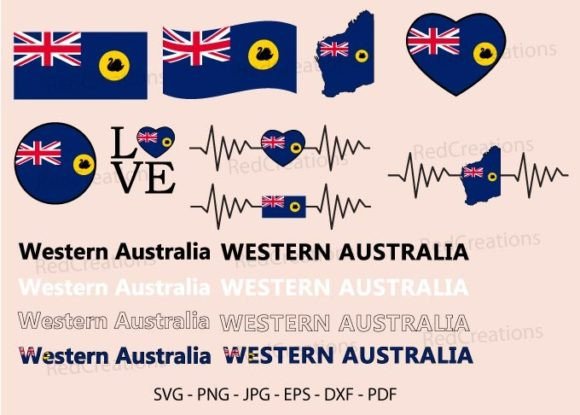 Download Western Australia Flag Svg Bundle, Map - Svg Collection