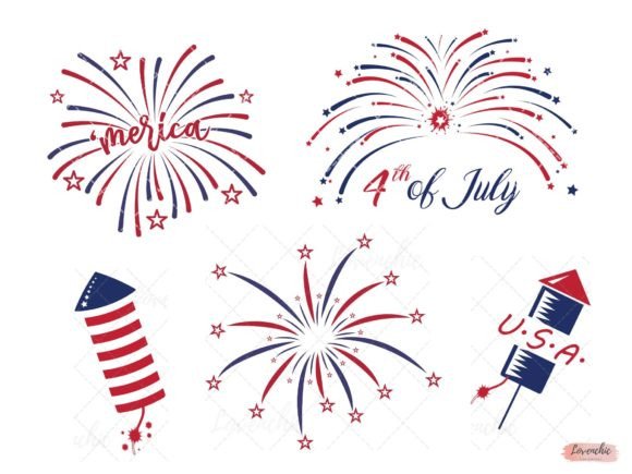 Download Fireworks 4th of July SVG Bundle Design - Svg Collection