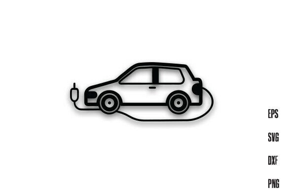 Download Electronic Car Line Art Silhouette PNG - Line art Collection