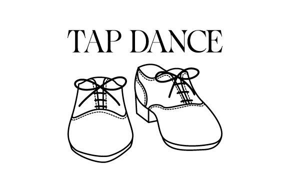 Download Tap Dance Shoes Line Art - Line art Collection